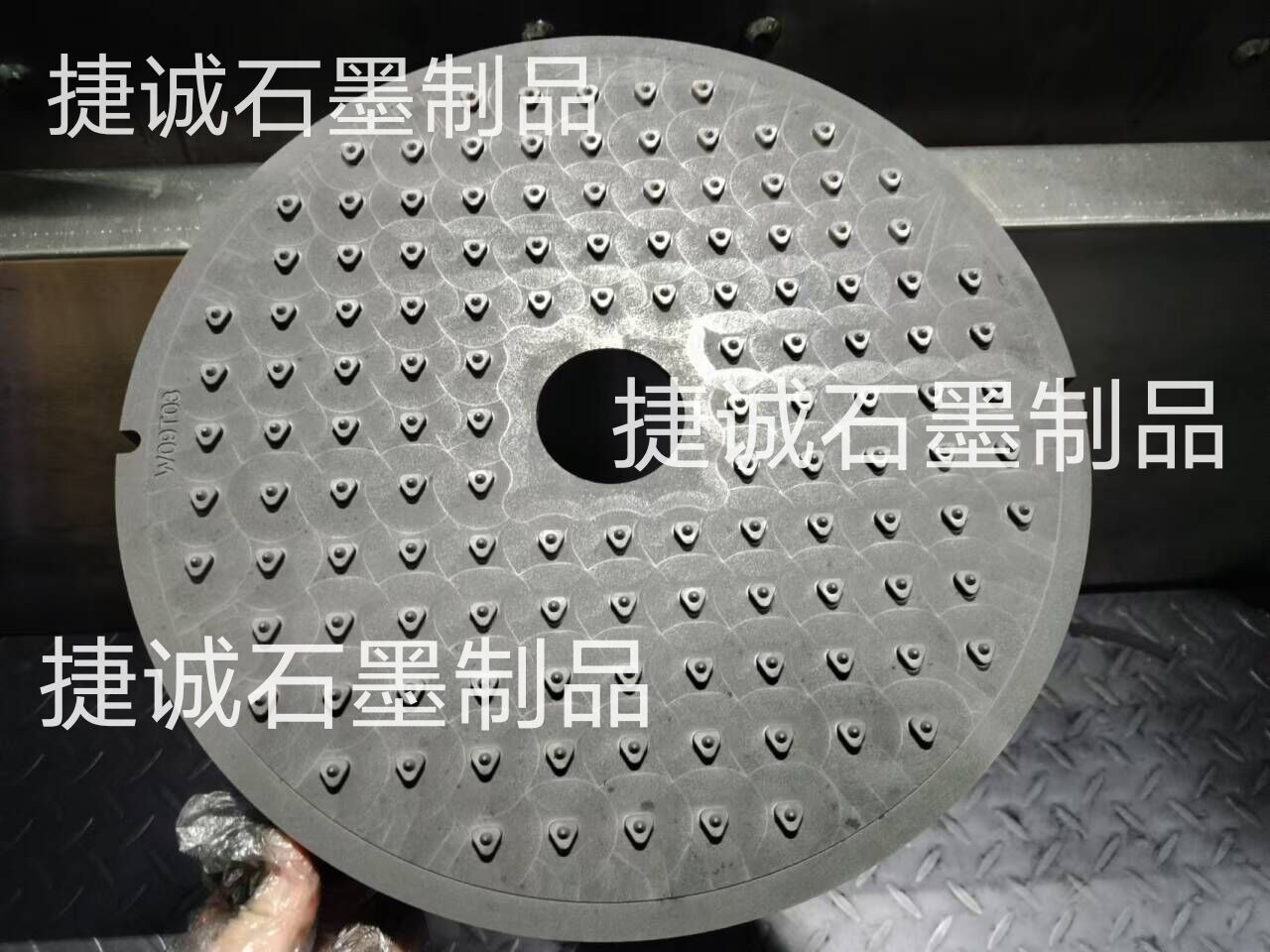 圓刀燒結(jié)石墨舟皿，耐高溫圓形高純石墨盤(pán)